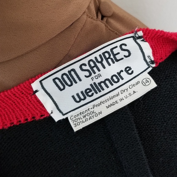 VTG 80s Don Sayres for Wellmore Cardigan - Picture 8 of 8